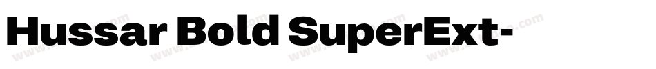 Hussar Bold SuperExt字体转换